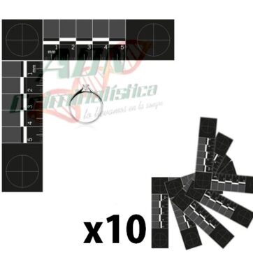 Testigos Métricos bidimensionales color negro x 10 un.