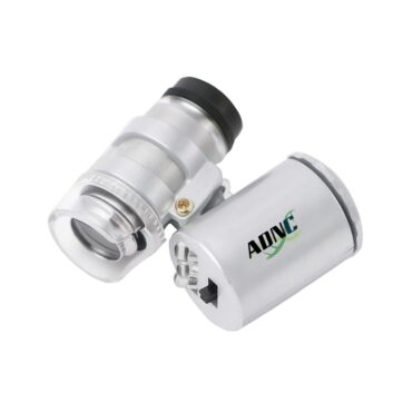 Mini Microscopio 60x con iluminación LED y UV