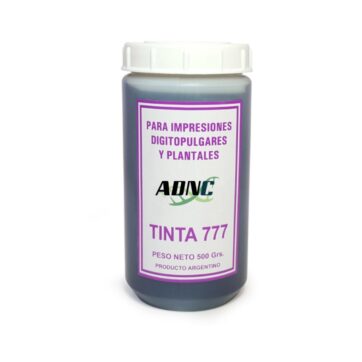 Frasco de tinta negra para toma de impresiones 500g