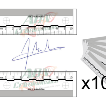 Testigos métricos escala lineal color blanco 10 cm. x 10 un.