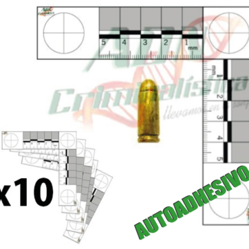 Testigos Métricos bidimensionales autoadhesivos blanco x 10 un.