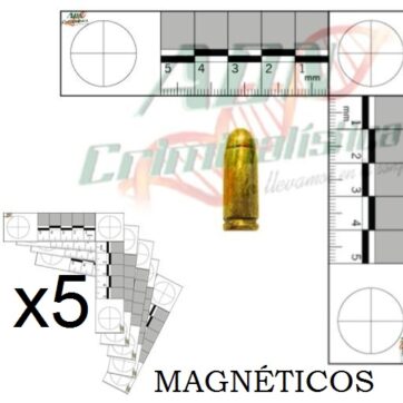 Testigos Métricos bidimensionales magnéticos color blanco x 5 un.