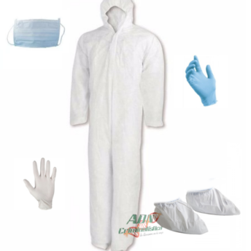 Kit de protección personal descartable para la escena del hecho