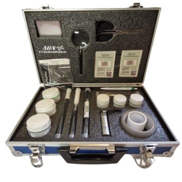 Maletín especializado para revelado y levantamiento de huellas latentes