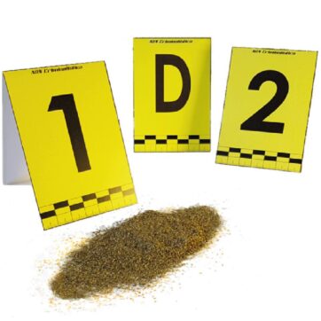 Juego de señaladores de evidencia básico 1-12 y A-D