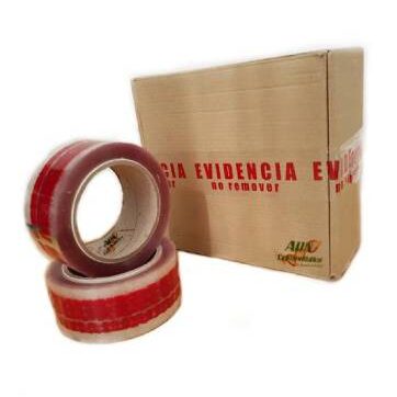 Cinta para embalaje de evidencia
