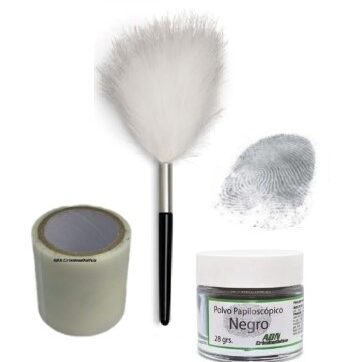 Kit Vucetich PRO de revelado de huellas con plumón de Marabú