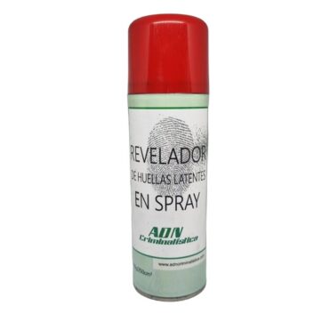Revelador de huellas latentes en spray