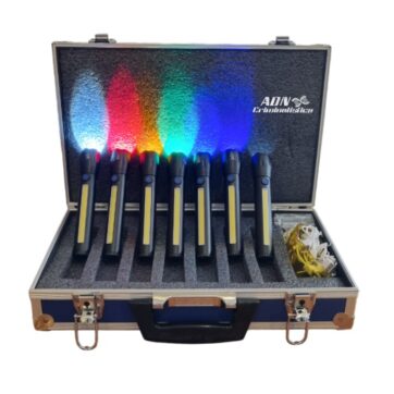 Maletín completo de luces forenses recargables