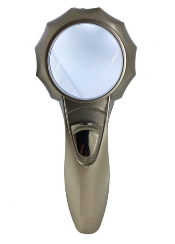 Rehomy Lupa de 6X con luz lámpara LED manos libres con correa ajustable para el cuello para punto de punto de aguja de lectura 