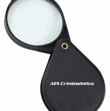 Lupa plegable con lente de vidrio 60 mm.