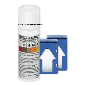 Kit de detección de Marihuana, Heroína, Anfetamina y Metanfetamina en aerosol