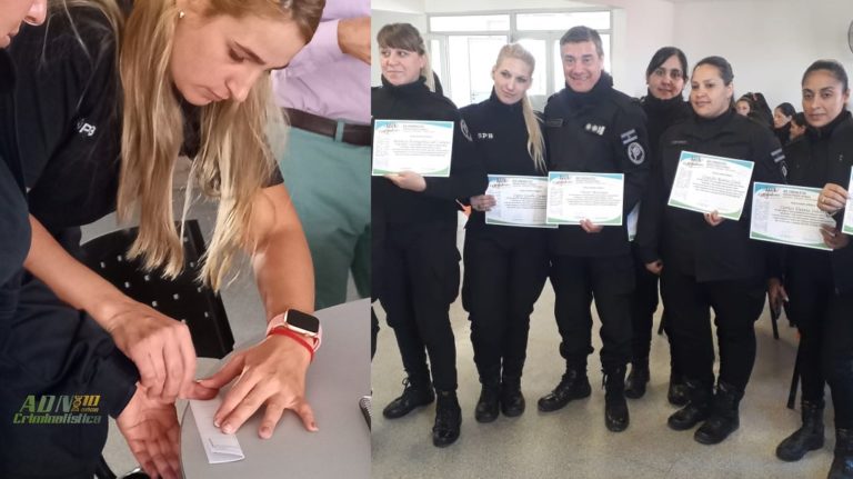 Finalizamos la primer capacitación sobre identificación dactiloscópica al Servicio Penitenciario Bonaerense