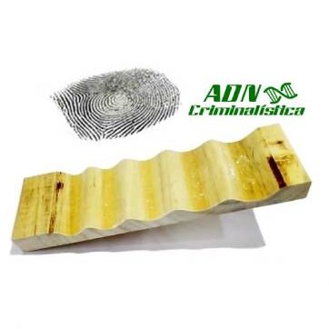 Base de madera con 5 ranuras para impresiones dactilares