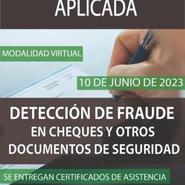 Capacitación en Detección de Fraude en Cheques y Documentos de Seguridad (online)