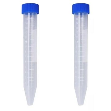 Tubos tipo falcón estéril con tapa de rosca de 15 ml. x 20 un.