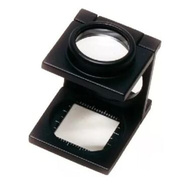 Lupa cuentahilos 5x 17mm. metálica doble lente acromático