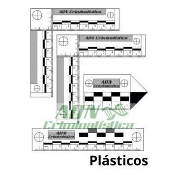 Juego de testigos métricos plásticos resistentes al agua x4 un.