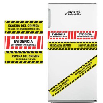 Iman para heladera "Escena del Crimen" / "Evidencia"