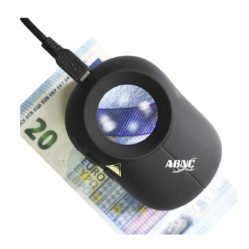 Lupa multiespectral 10x con luz blanca, UV y láser IR