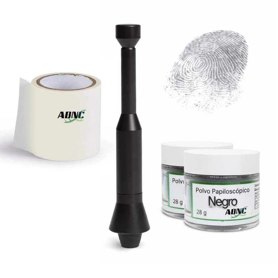 Kit Vucetich PRO de aplicador magnético grande con reactivos negro y blanco