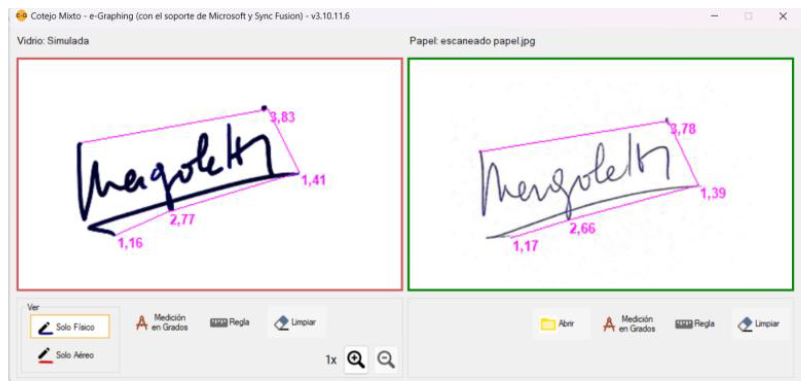 Software de captura, análisis y comparación de escritos E-Graphing PLUS - Imagen 2