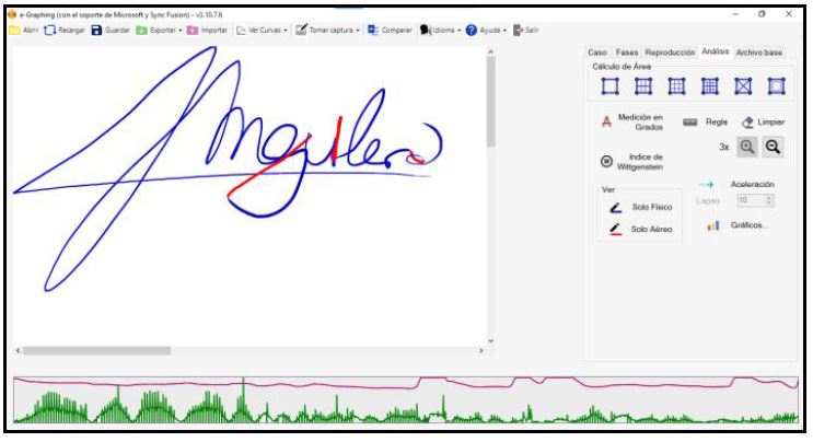 Software de captura, análisis y comparación de escritos E-Graphing PLUS - Imagen 4